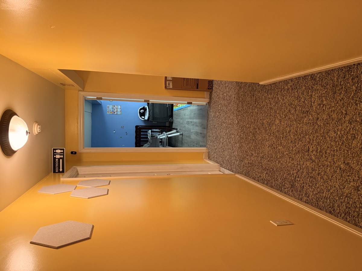 Hallway between rooms